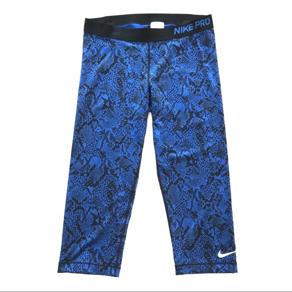 NWOT Nike Pro 20” Snakeskin Cropped Capri Leggings - Picture 12 of 16